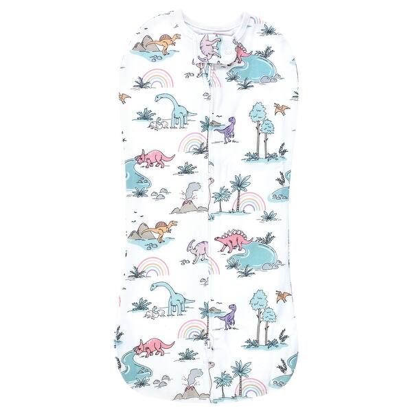 slide 1 of 1, Hudson Baby Infant Girl Sleep Pod, Pink Dinosaur Adventures, 0-2 Months - Pink Dinosaur Adventures - 0-2 Months