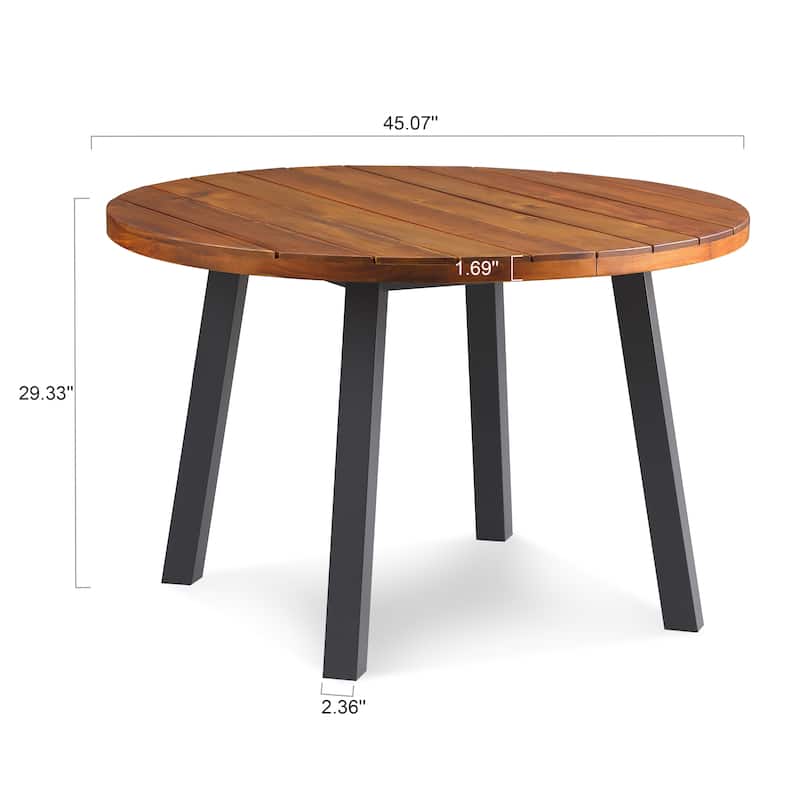 Luna Acacia Patio Dining Set - N/A