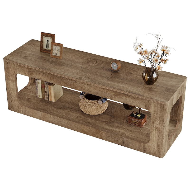 Farmhouse TV Stand, 63-Inch Entertainment Center for 60/65/75-Inch TV