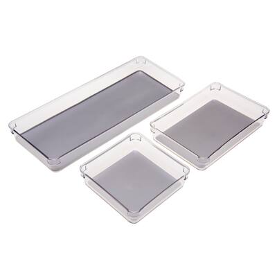 Simplify 3 Pack Multipurpose Drawer Organizers - 15.75"x 6.3"x 1.75"