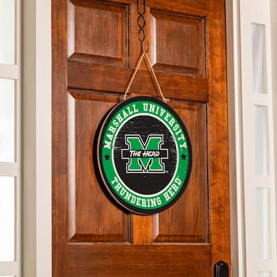 Marshall University Wooden Door Decor Wall Sign - Multi-Color