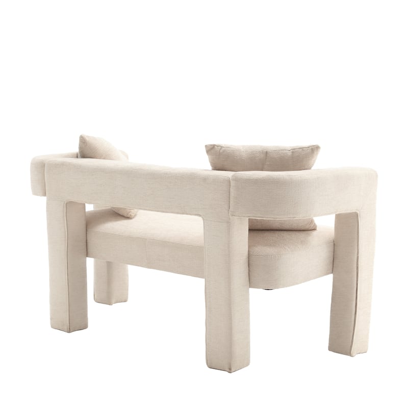 Modern Chenille Loveseat Sofa