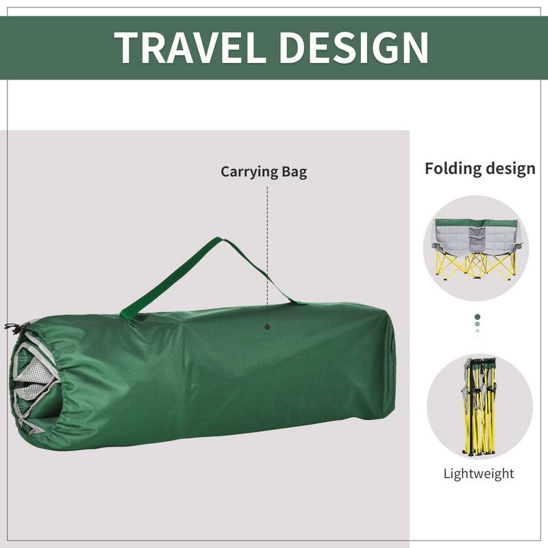 Outsunny Loveseat Style Camping Chair (Excluding the table)