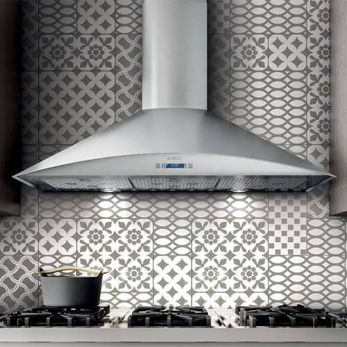 Shop 600 Cfm 36 Inch Wide Professional Grade Wall Mount Range Hood With Electronic Controls And Stainless Steel Mesh Filters From The Free Shipping Today Overstock 17569811