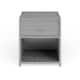 Carbon Loft Woolf Metal Silver Tone 1-drawer Nightstand