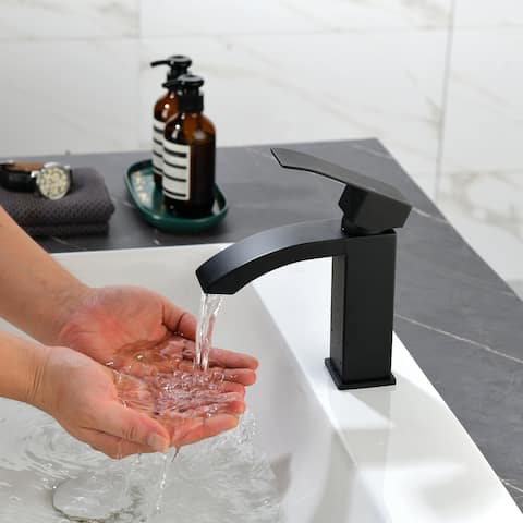 Single Handle Deck Mount Bathroom Faucet