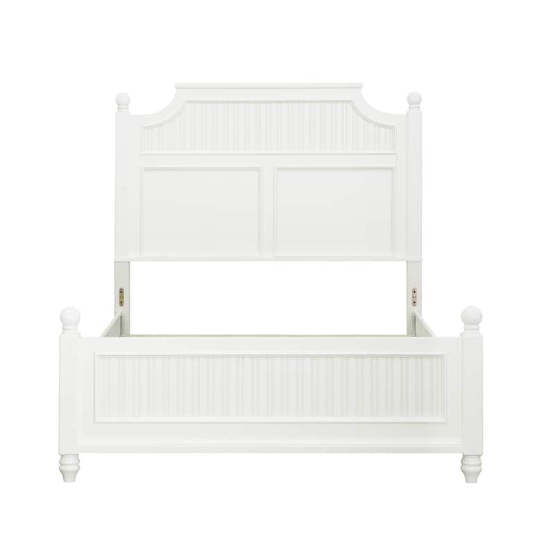 Savannah Full Poster Bed - White Finish