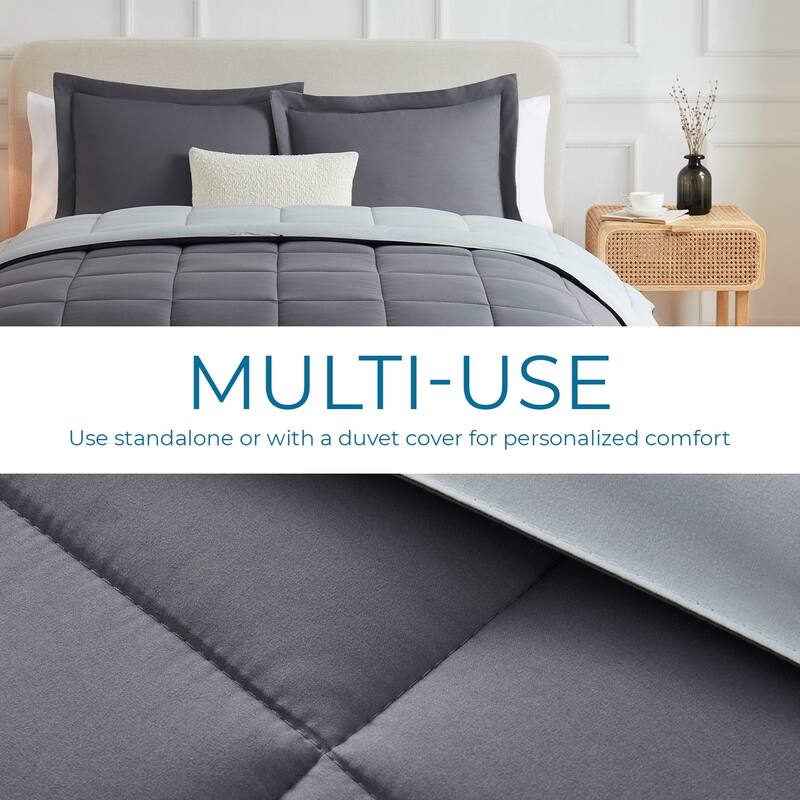 Empyrean All Season Alternative Down Lightweight Reversible Comforter Set