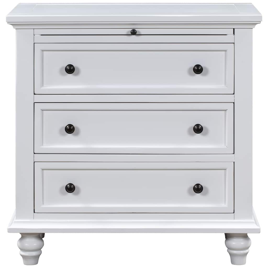 White Wood Tea & Coffee Table Lamp Table Sofa Side Table