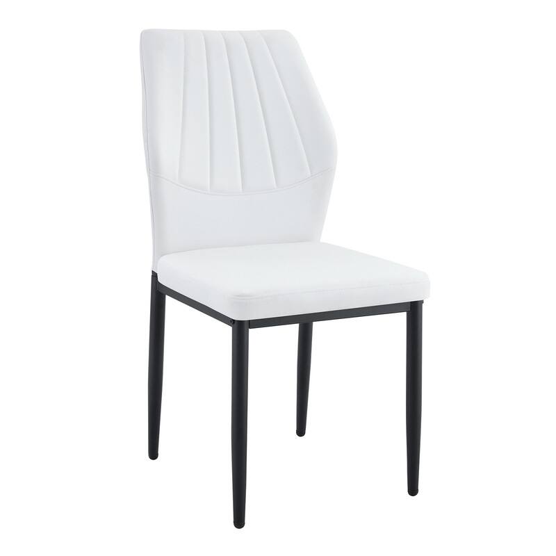 Ergonomic PU Dining Chair with Adjustable Stability, Perfectly blends comfort and elegance