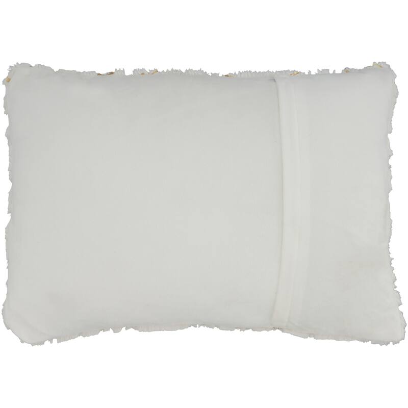 Mina Victory Faux Fur Metallic Branches Indoor Accent Pillows or Throw