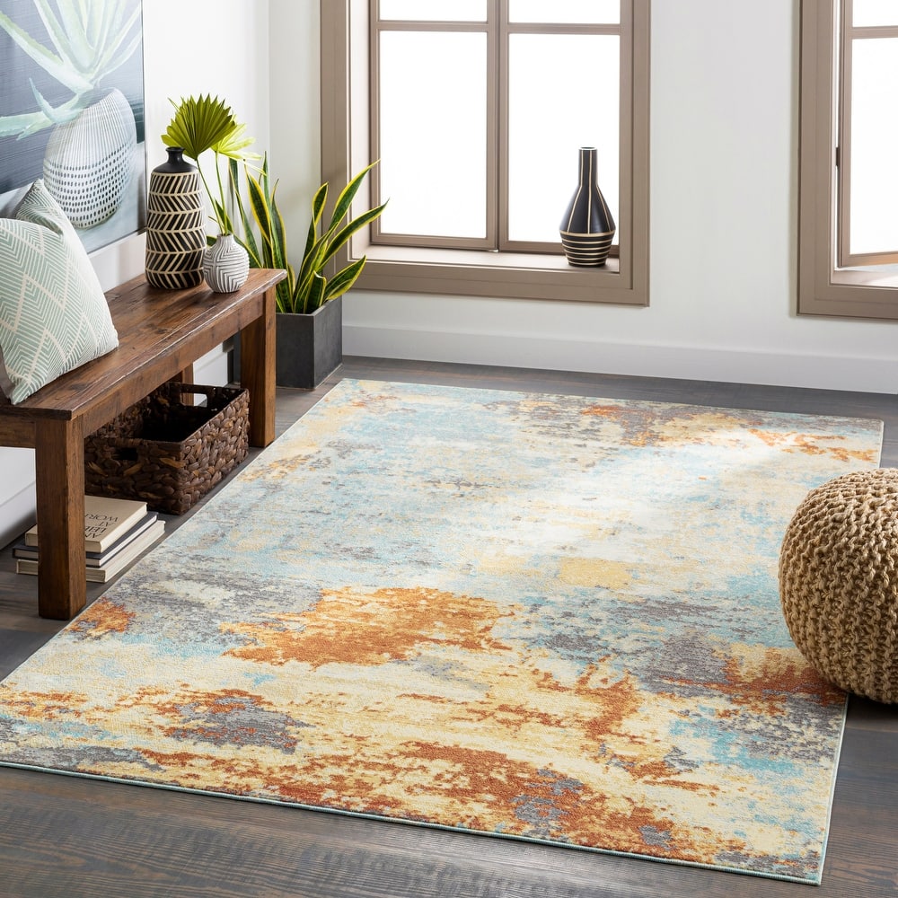 Livabliss Chidi Indoor / Outdoor Abstract Industrial Area Rug