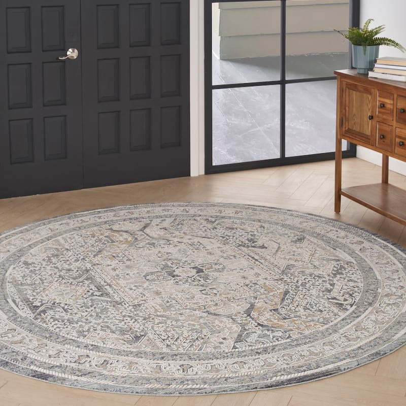 Nourison Nyle Vintage Persian Medallion Boho Area Rug