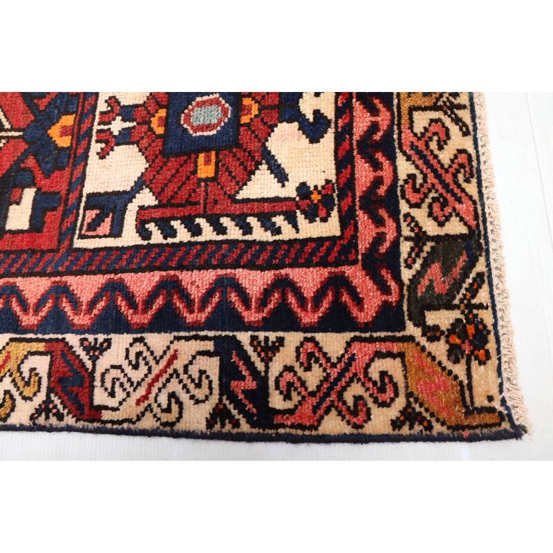 ECARPETGALLERY Hand-knotted Kayseri Vintage Red Wool Rug - 4'7 x 9'9