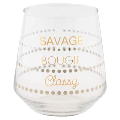 Karma Chic Stemless Wine Glass