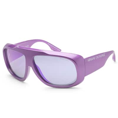 Armani Exchange Men's 67 mm Metalized Purple Sunglasses