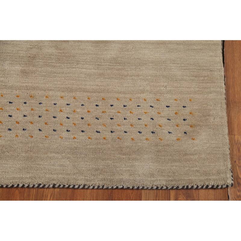 Tribal Gabbeh Oriental Accent Rug Handmade Wool Carpet - 3'11"x 5'10"