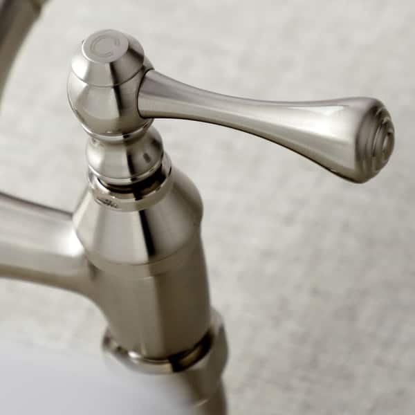 Vintage 6 in. Adjustable Center Wall Mount Kitchen Faucet ...