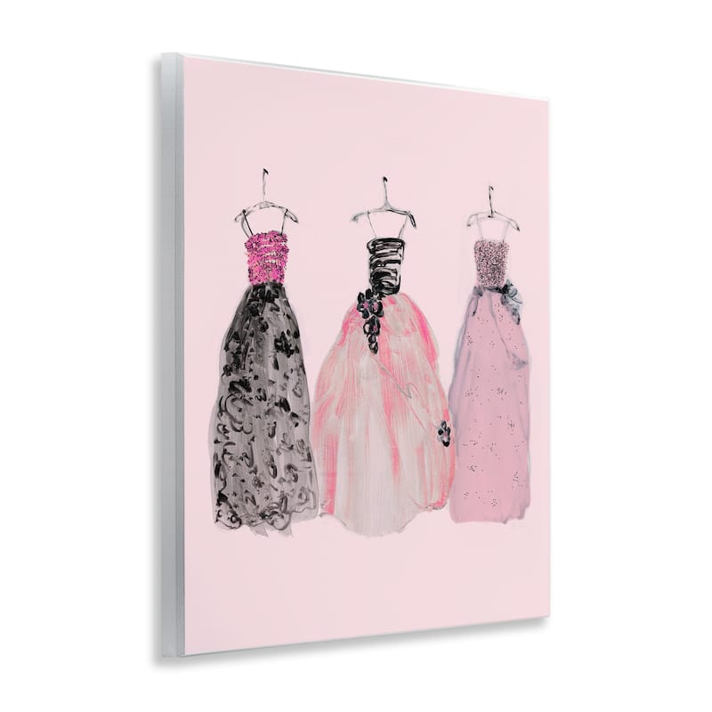 Stupell Trendy Glam Gowns Wall Plaque Art Design By Sally Swatland