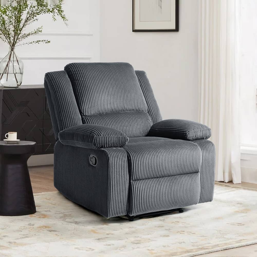 Corduroy Adjustable Recliner Chair Sofa for Living Room