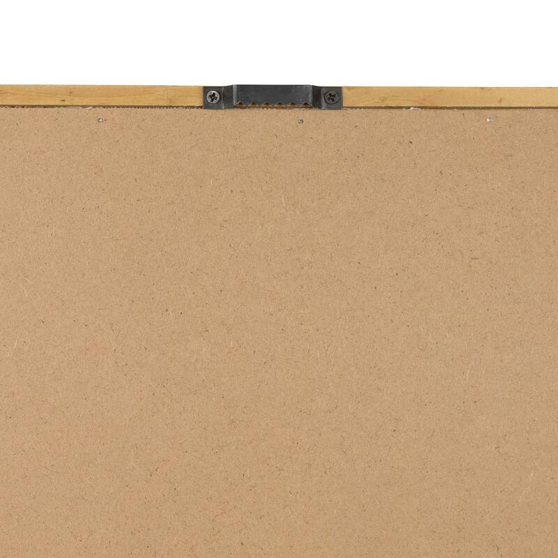 Framed Fern Leaf Print on Burlap Wall Art - 16" - Beige