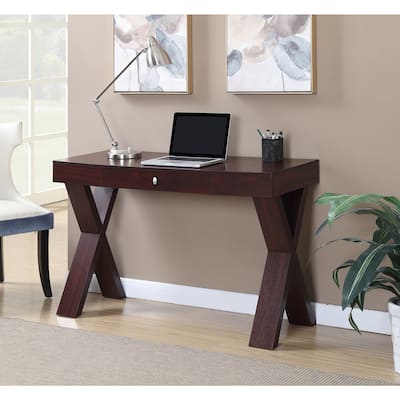Contemporary Cool Desk with Drawer - Modern Computer Writing Table for Home Office