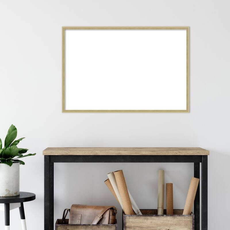 Amanti Art Lucie Black Framed Dry Erase Magnetic Board