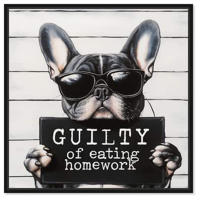 Guilty of Eating Homework Canvas by Art Remedy
