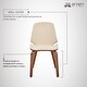 preview thumbnail 53 of 62, Brinley Walnut or Black Wood Upholstered Dining Chair