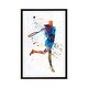 preview thumbnail 8 of 13, iCanvas "Woman Tennis Player 03 In Watercolor" by Paul Rommer Framed Charcoal - 26x18