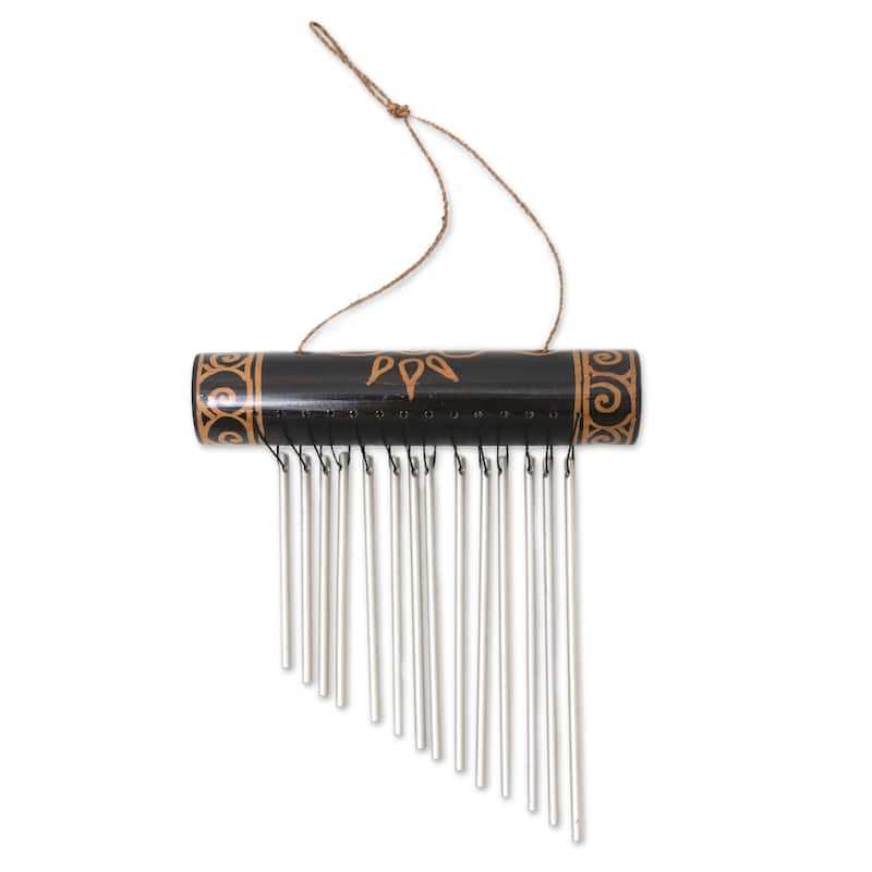 Novica Handmade The Times Bamboo Wind Chimes