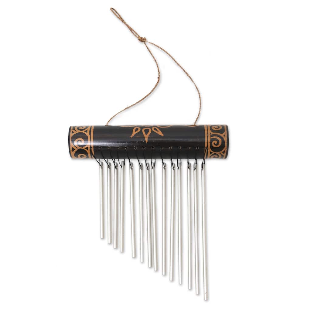 Novica Handmade The Times Bamboo Wind Chimes