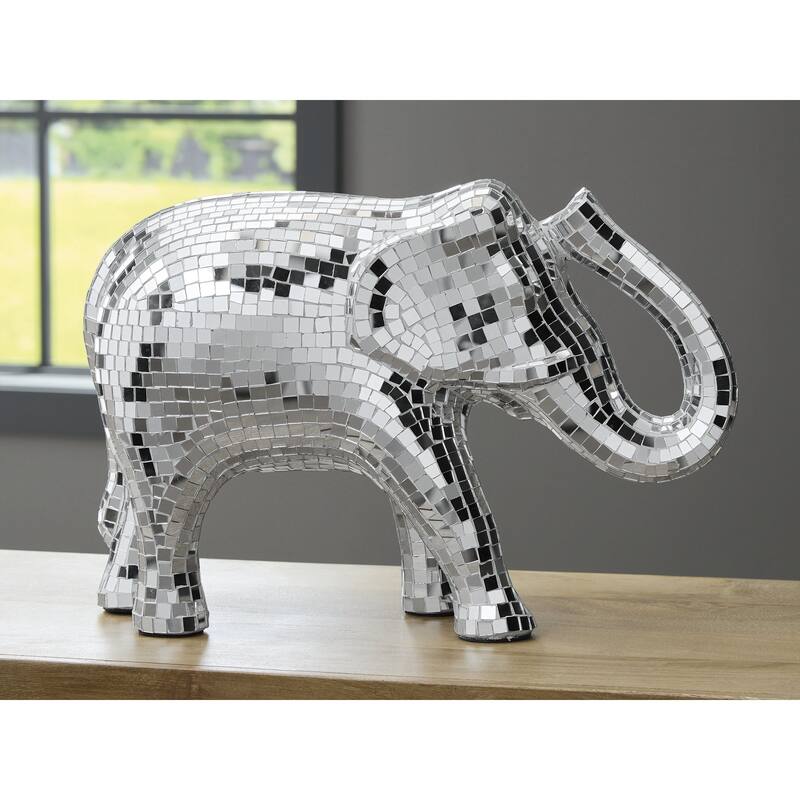 Signature Design by Ashley Hallmont Silver Sculpture - 18.25" W x 6.88" D x 12.5" H