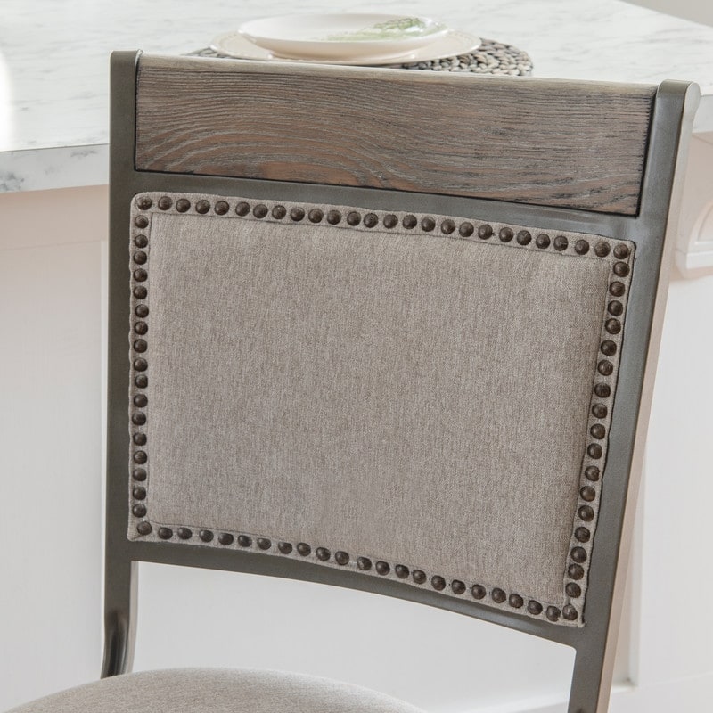 Linon Franklin Pewter Counter Height 5-piece Gathering Dinning Set