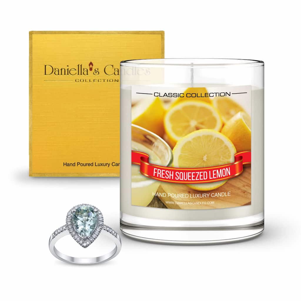 DANIELLA'S CANDLES Fresh Squeezed Lemon Jewelry Candle - earrings