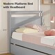 preview thumbnail 11 of 16, Twin Size Wooden Bed Frame with 2 Drawers for Teens and Adults