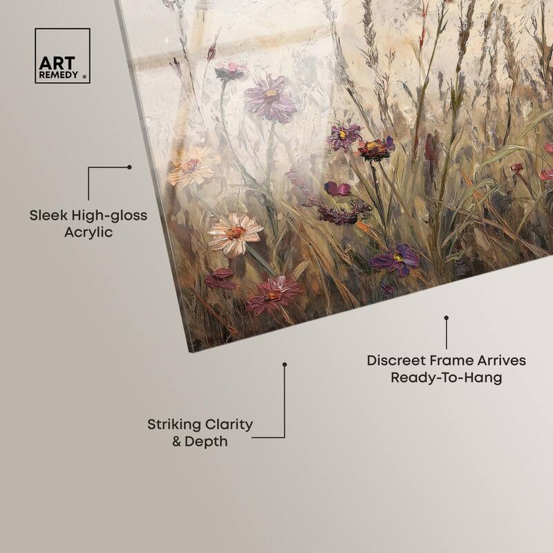 Vintage Blooms II Acrylic by Art Remedy, Ready to Hang