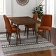 Arlon Mid-Century Rectangular Velvet Dining Set w/Dining Chairs in ...