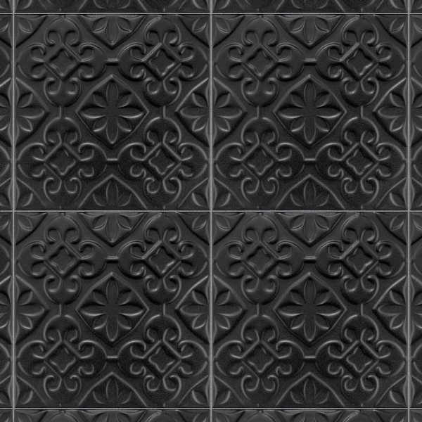 Merola Tile Triplex Valverde Black 7-3/4