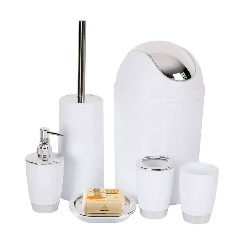 Bathroom Accessories Set - White