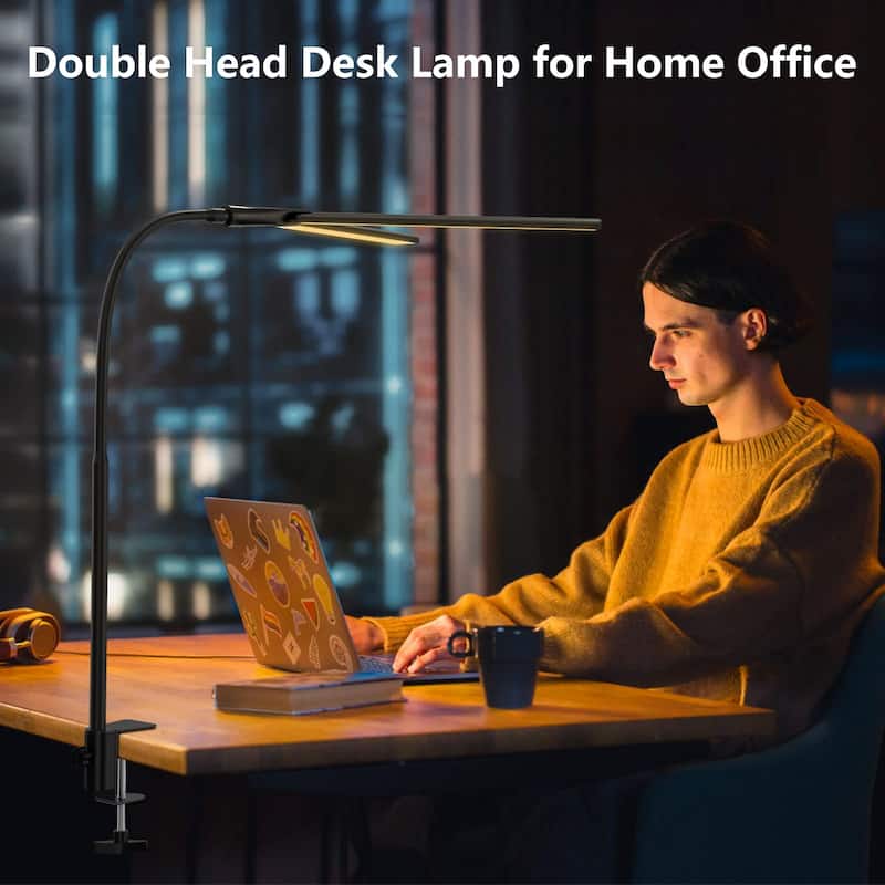 LED Desk lamp,Double Head Architect Desk Lamps for Home Office,Extra ...