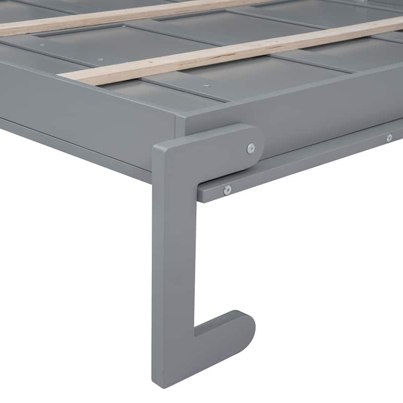 Queen Murphy Bed with Shelves and USB