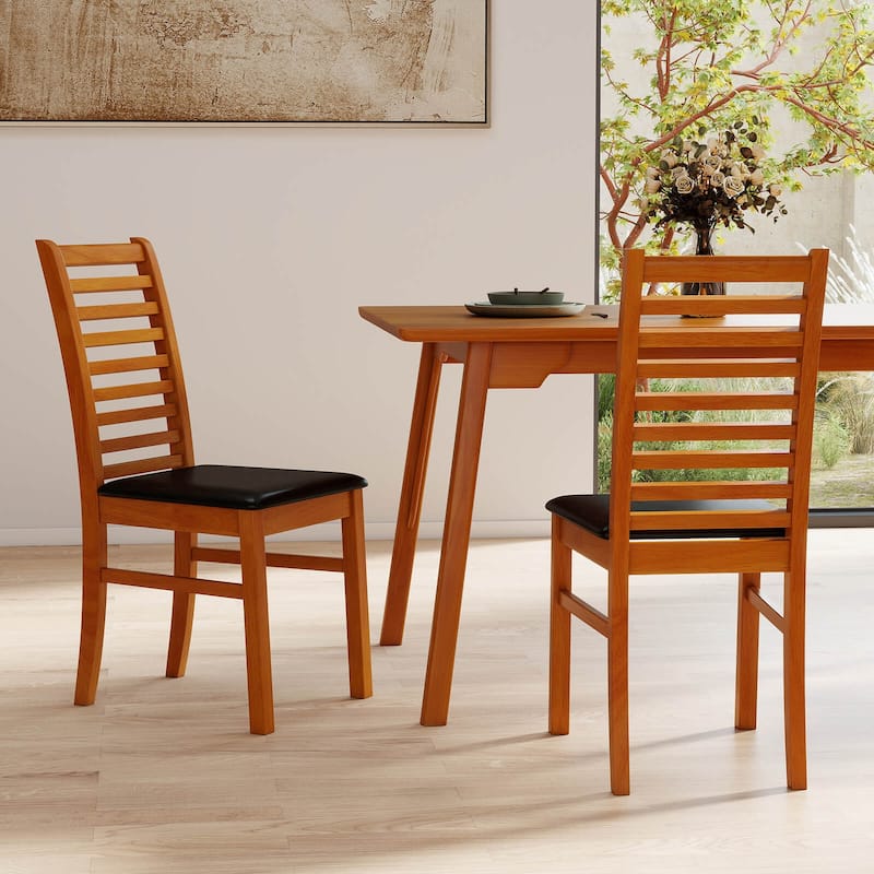 Costway Modern Dining Chair Set of 2/4 Kitchen Chair with Rubber Wood - See Details