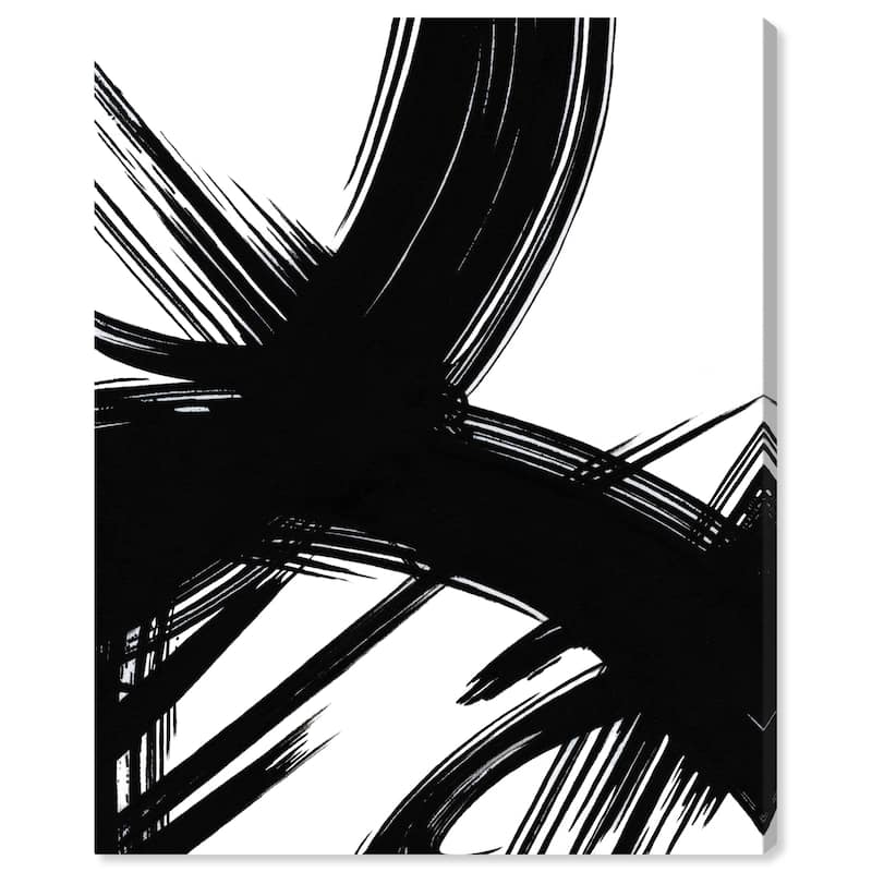 Wynwood Studio Canvas Abstract Expression II Black and Modern & Contemporary Wall Art Canvas Print