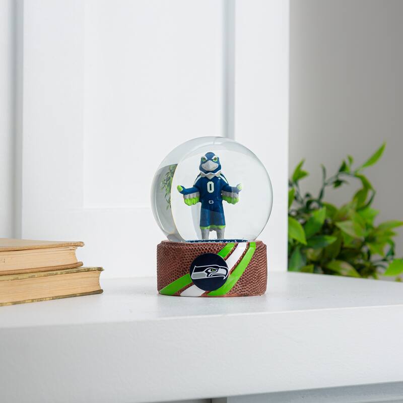 Seattle Seahawks 5 in. Glass Tabletop Snow Globe