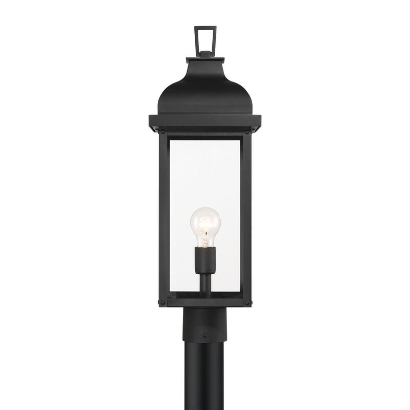 Artcraft Madrid 1-Light Outdoor Post-Light - Clear Glass Shade