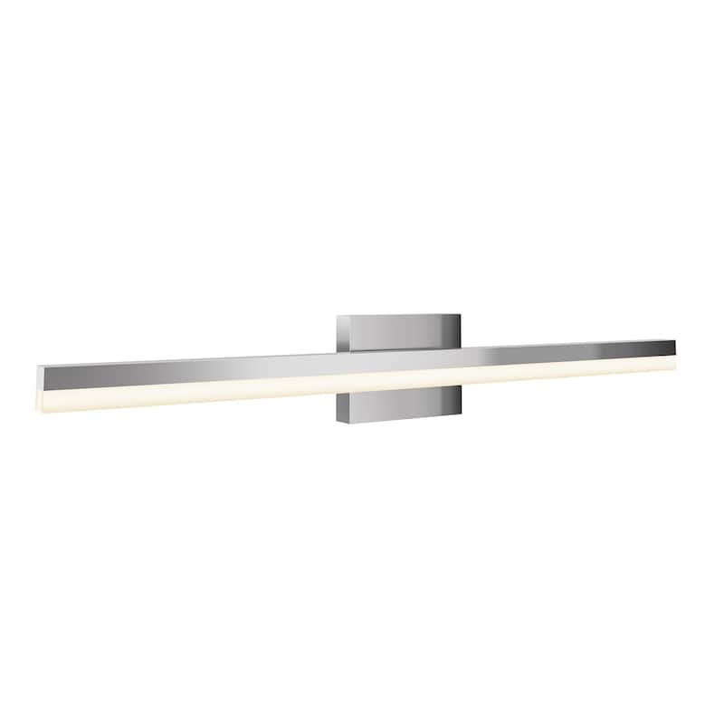 Lyra LED Bathroom Vanity Light Bar in 5-CCT - 32 Inch - Chrome
