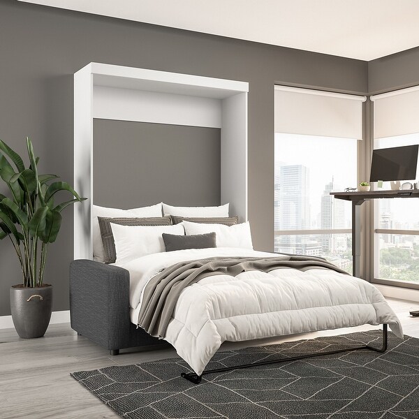 Couch queen bed top