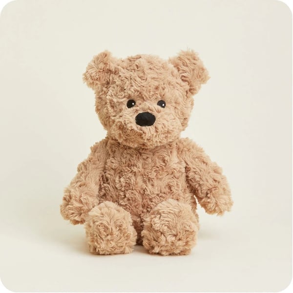 slide 2 of 8, Warmies Plush Microwavable Lavender Scented Plush Brown Curly Bear