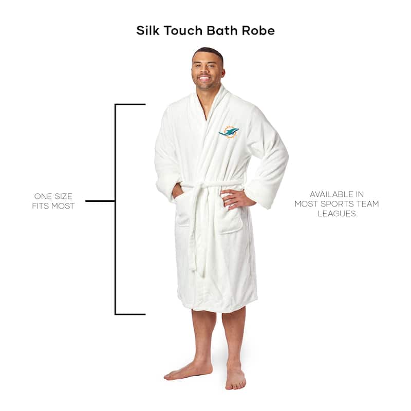 NFL Miami Dolphins Men's L/XL Silk Touch Robe